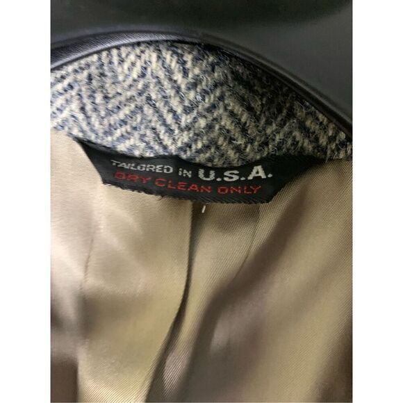 Harris Tweed Handwoven 100% pure scottish wool blazer men's size 44 large - Picture 4 of 6